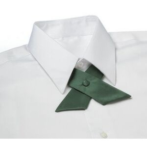 Hunter Green Poplin Uniform Crossover Tie