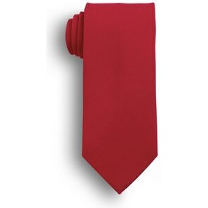 57" Red Polyester Poplin Uniform Tie