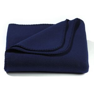 Navy Blue Value Fleece Blanket