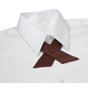 Maroon Poplin Uniform Crossover Tie