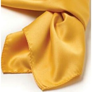 Gold Polyester Satin Scarf - 8"x45"