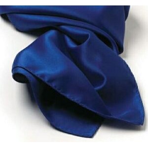 Royal Blue Silk Scarf - 8"x45"