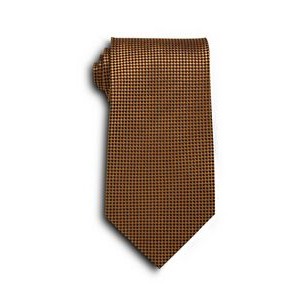 Brown Carlton Silk Tie