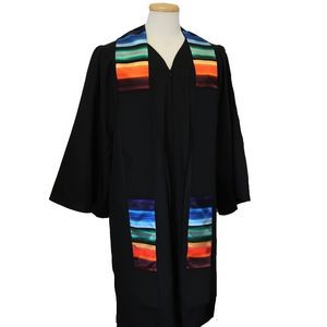Black Rainbow Sarape Graduation Sash