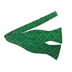Custom Wet Dye Logo Polyester Self Tie Bow Tie