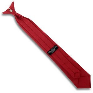 20" Red Polyester Poplin Clip-On Tie
