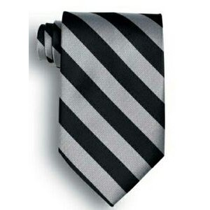 School Stripes Tie - Black/Gray