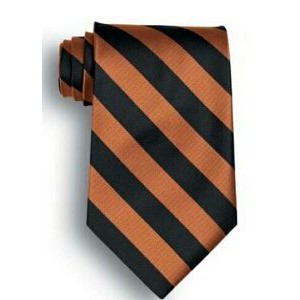 School Stripes Tie - Black/Copper