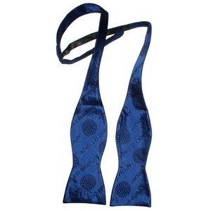 Custom Woven Logo Silk Self Tie Bow Tie