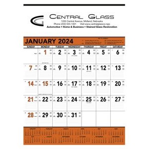 Triumph Calendars Orange & Black Contractor Memo