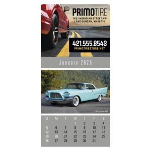 4C Press-N-Stick Header Cruisin? Cars Calendar (13-Month)