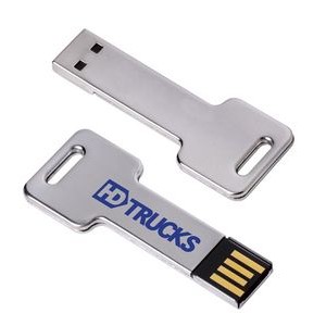 8 GB Silver Key USB 2.0 Flash Drive