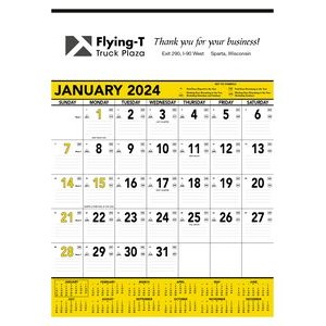Triumph Calendars Yellow & Black Contractor Memo