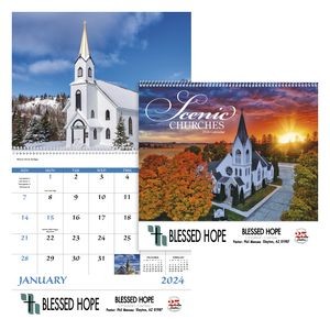 Good Value® Scenic Churches Spiral Calendar