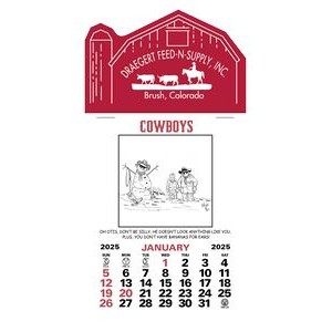 Press-N-Stick? Header Cowboy Calendar (12-Month)