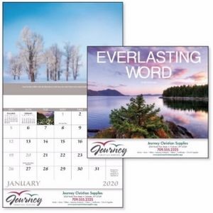 Good Value Everlasting Word Stapled Calendar