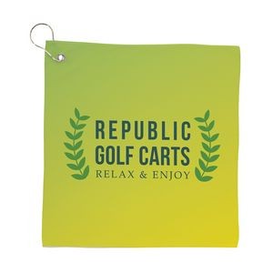 Full Color Cooling Golf Towel - Small
