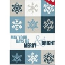 Classic-May Your Days Be Merry & Bright Holiday Greeting Card (5"x7")