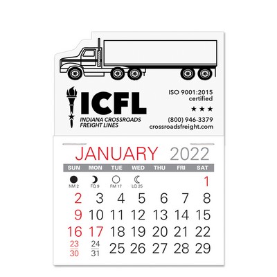 Semi-Truck Shape Value Stick Adhesive Calendar