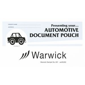 Stock Auto Document Pouch