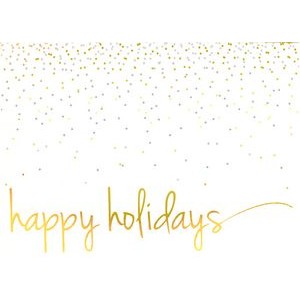 Confetti Happy Holidays Greeting Card - Premium