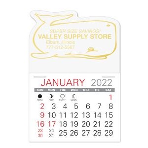 Whale Shape Value Stick Adhesive Calendar