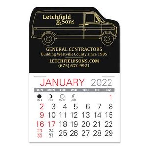 Van Shape Value Stick Adhesive Calendar