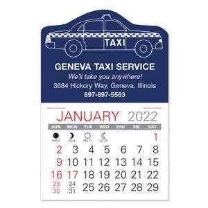 Taxi Shape Value Stick Adhesive Calendar