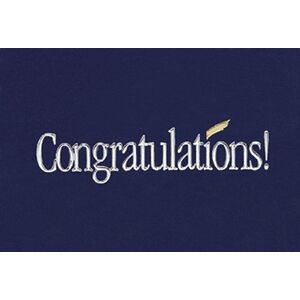 Blue Congratulations Everyday Note Card (3 1/2"x5")