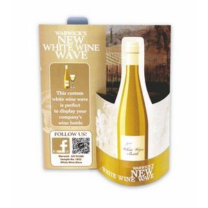 White Wine 3-D Wave Table Tent