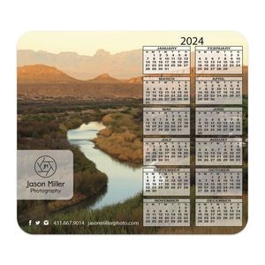 Ultra Thin Surface Calendar Mouse Pad | 7 1/2" x 8 1/2" | Right Calendar
