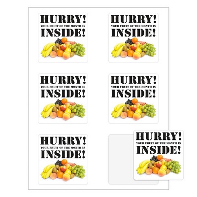 Quick & Colorful Sheeted Labels | Square | 3" x 3"
