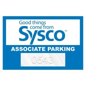 Inside Parking Permit | Rectangle | 2" x 3" | Horizontal | Clear Static