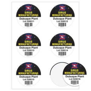 Round Quick & Colorful Full Color Sheeted Label (3" Diameter)