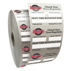 Static Service Stickers | Rectangle | 2" x 2 1/2"