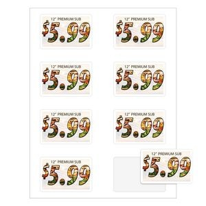 Quick & Colorful Sheeted Labels | Rectangle | 2
