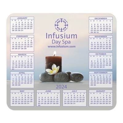 Ultra Thin Surface Calendar Mouse Pad | 7 1/2" x 8 1/2" | U-Shape Calendar