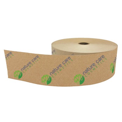 Water-Activated, Reinforced Box Tape | 2 3/4" x 450' | Kraft Paper