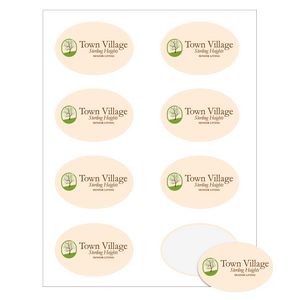 Quick & Colorful Sheeted Labels | Oval | 2
