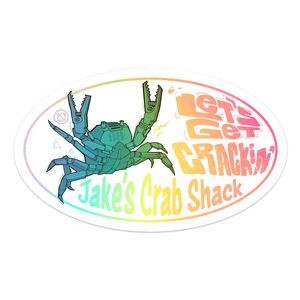 Holographic Sticker | Oval | 3" x 5"