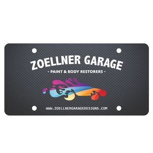 License Plate | 6" x 12" | 24 pt. White Coated Card | Holes | Full Color