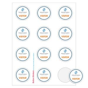 Round Sheeted Full Color Button Sticker Labels (2" Diameter)