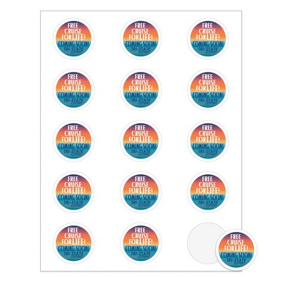 Quick & Colorful Sheeted Labels | Circle | 1 3/4" dia.
