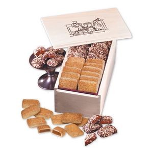 English Butter Toffee & Cinnamon Churro Toffee in Wooden Collector's Box