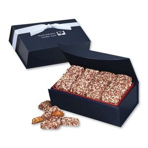 English Butter Toffee in Navy Magnetic Closure Box