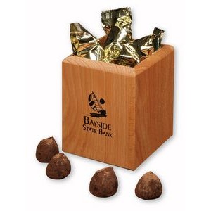 Hardwood Pen & Pencil Cup with Cocoa Dusted Truffles
