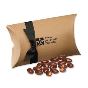 Kraft Pillow Pack Box w/Chocolate Covered Almonds