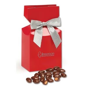 Red Gift Box w/Chocolate Covered Almonds
