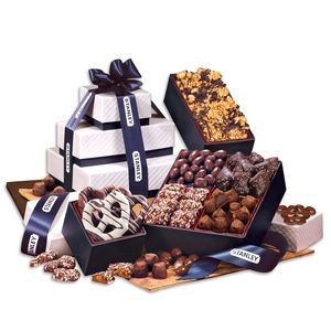 Navy Pillow Top Tower of Sweets