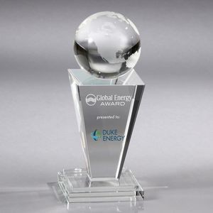 Howard Miller Impact Globe-Small optical crystal award
